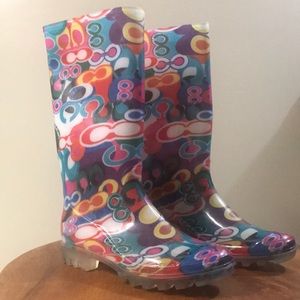 Vintage Coach Rain boots.